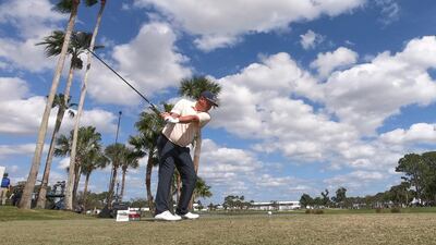 American golfer Jason Dufner drives on the ninth hole during the final round of the Honda Classic tournament on Sunday, March 1. USA TODAY Sports
