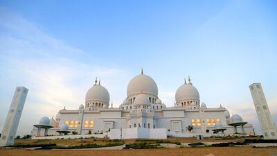 Abu Dhabi officials are showcasing Sheikh Zayed Grand Mosque to Saudi tourists. Ravindranath K / The National