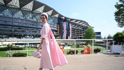 Vintage style pink on Ladies Day at the Royal Ascot. EPA