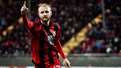 Curtis Edwards has been on an upwards trajectory with Swedish club Ostersund. They face Arsenal in the last 32 of the Europa League. AFP