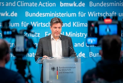 German Economy and Climate Minister Robert Habeck accepted the report's findings. AP