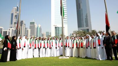 The Dubai International Financial Centre Community Celebrates UAE Flag Day. Courtesy DIFC