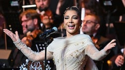 Assala began her concert by singing Syria Janna, a track she released after the fall of the Assad regime. AFP
