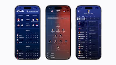 The Apple Sports app is now available to download in 170 countries. Photo: Apple