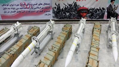 The Iranian defence ministry issued images of its new Sayyad-3 air defence missiles earlier this month. EPA