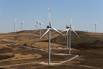 The Tafila wind farm in Jordan
