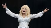 Dolly Parton at the Glastonbury festival in 2014. EPA