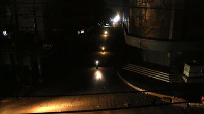 The blackout after a fault developed in power transmission lines in Karachi, Pakistan. Pakistan was hit by a nationwide blackout when power failures were reported in all major cities. EPA