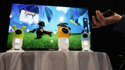 Roybi robots rely on artificial intelligence to provide a virtual learning system for children. AFP