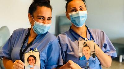 'We always want our residents at our dementia nursing home to know we are smiling under our masks.' Jill Bowler and Trevor Edwards/NPG