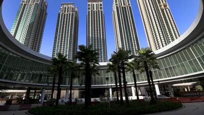 Investors in off-plan apartments in areas such as Reem Island are finding themselves unable to sell the homes once they are completed. Ravindranath K / The National
