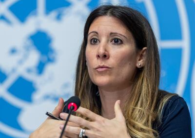 Maria van Kerkhove, head of the Outbreak Investigation Task Force for the World Health Organisation, took part in a conference organised by Abu Dhabi Public Health. AP
