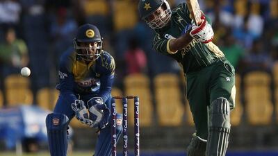Pakistan's Sohaib Maqsood finished with an unbeaten 89 from 73 balls in their one-day victory over Sri Lanka on Saturday. Dinuka Liyanawatte / Reuters / August 23, 2014