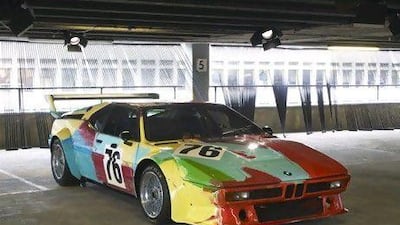 Equally colourful was this BMW M1, which was the handiwork of influential artist Andy Warhol and was unveiled in 1979. It was no static piece of art, either: it was raced at Le Mans. BMW