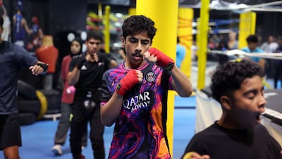UAE team members train for the Asian Junior Boxing Championships, which runs from August 29 to September 10.