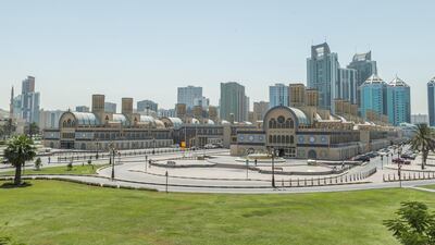 One of Sharjah's most photographed landmarks, the Blue Souk is featured on the five dirham note. Antonie Robertson / The National