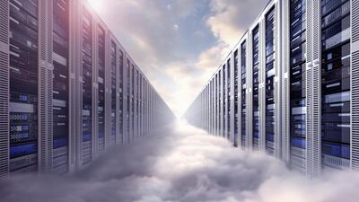The cloud lets companies support their data needs without taking up physical storage space. Getty Images