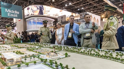 The Dubai Police stand. Antonie Robertson / The National