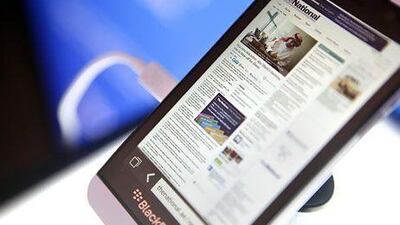 The Z10 is the first device from the BB10 range. Sammy Dallal / The National