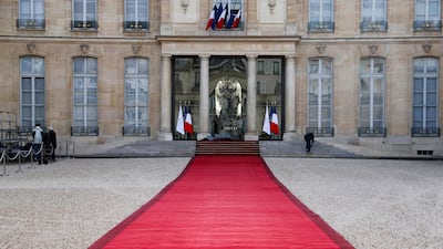 The red carpet is rolled out. AFP