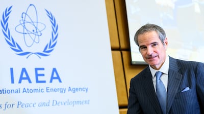IAEA chief Rafael Grossi says the practicalities of resuming nuclear inspections are being discussed with Iran. EPA