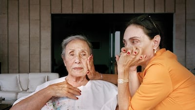 Brigitte and Huguette in Ghazir, Lebanon, 2014 from Unspoken Conversations series
