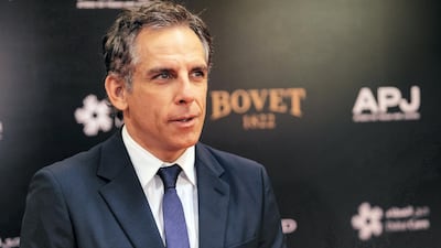 Actor Ben Stiller attends the Brilliant is Beautiful charity event in Dubai. Anna Nielsen for The National