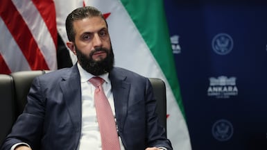 Syrian President Ahmad Al Shara met US President Donald Trump during the Nato summit in Ankara. Getty Images
