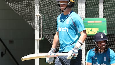 England's Ollie Pope during practice in Melbourne on Friday. PA