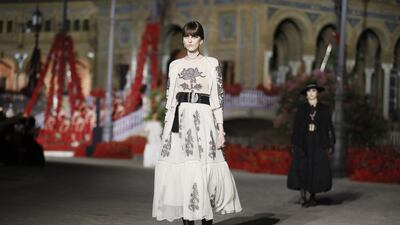 A look in black and white from the Dior Cruise 2023 collection. EPA