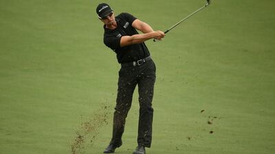 Henrik Stenson at the DP World Tour Championship on Sunday. Andrew Redington / Getty Images