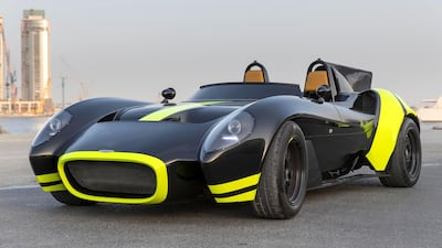The Jannarelly-PureDrive safety car at Al Jadaf boatyard in Dubai. Antonie Robertson / The National