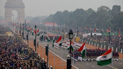 The India Republic Day Parade 2017, on Rajpath, New Delhi. India's republic has thrived despite the country's size and complexity. Christopher Pike for Crown Prince Court - Abu Dhabi