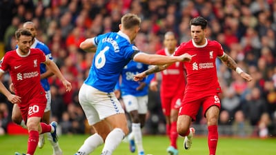 Has made impressive start to Anfield career but not much of an impact in his first Merseyside derby. Struck dipping effort just over Pickford’s bar just before half-time. AP