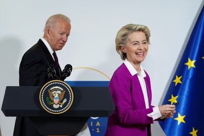 US President Joe Biden and European Commission chief Ursula von der Leyen hope to persuade countries to adopt the pledge. Reuters