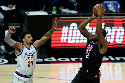 LA Clippers' Kawhi Leonard, right, and Jamal Murray of the Denver Nuggets top scored for their respective sides. AP