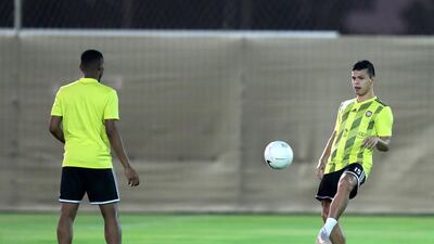 UAE's Fabio De Lima during training before the game between the UAE and Vietnam. Chris Whiteoak / The National