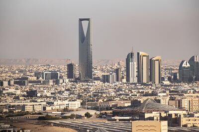 An aerial view shows the skyline of Riyadh, Saudi Arabia. EPA