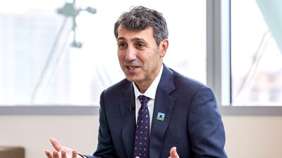 Dr Georges-Pascal Haber, chief executive of Cleveland Clinic Abu Dhabi, says technology will play a key role in the next decade of health care. Victor Besa / The National