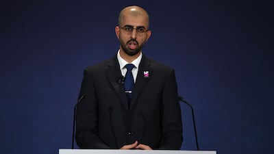 Omar Sultan Al Olama, the UAE Minister of State for Artificial Intelligence, at Bletchley Park in the UK. Bloomberg
