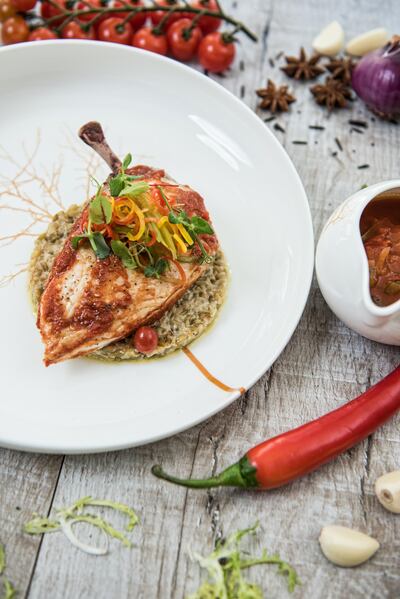 La Patio Harissa Chicken. Courtesy Le Patio