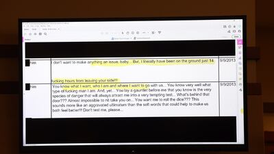 Evidence of Depp's abuse used in court by Heard's defence team. EPA