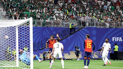 Mikel Oyarzabal scored twice at the Atlanta Stadium. AFP