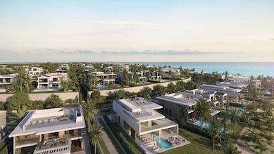 A rendering showing villas at the new Marassi Egypt development. Emaar