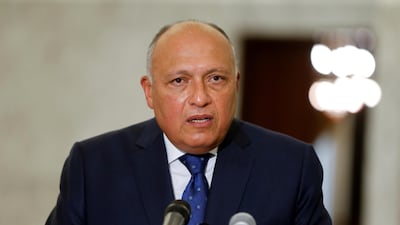 Egyptian Foreign Minister Sameh Shoukry. Reuters