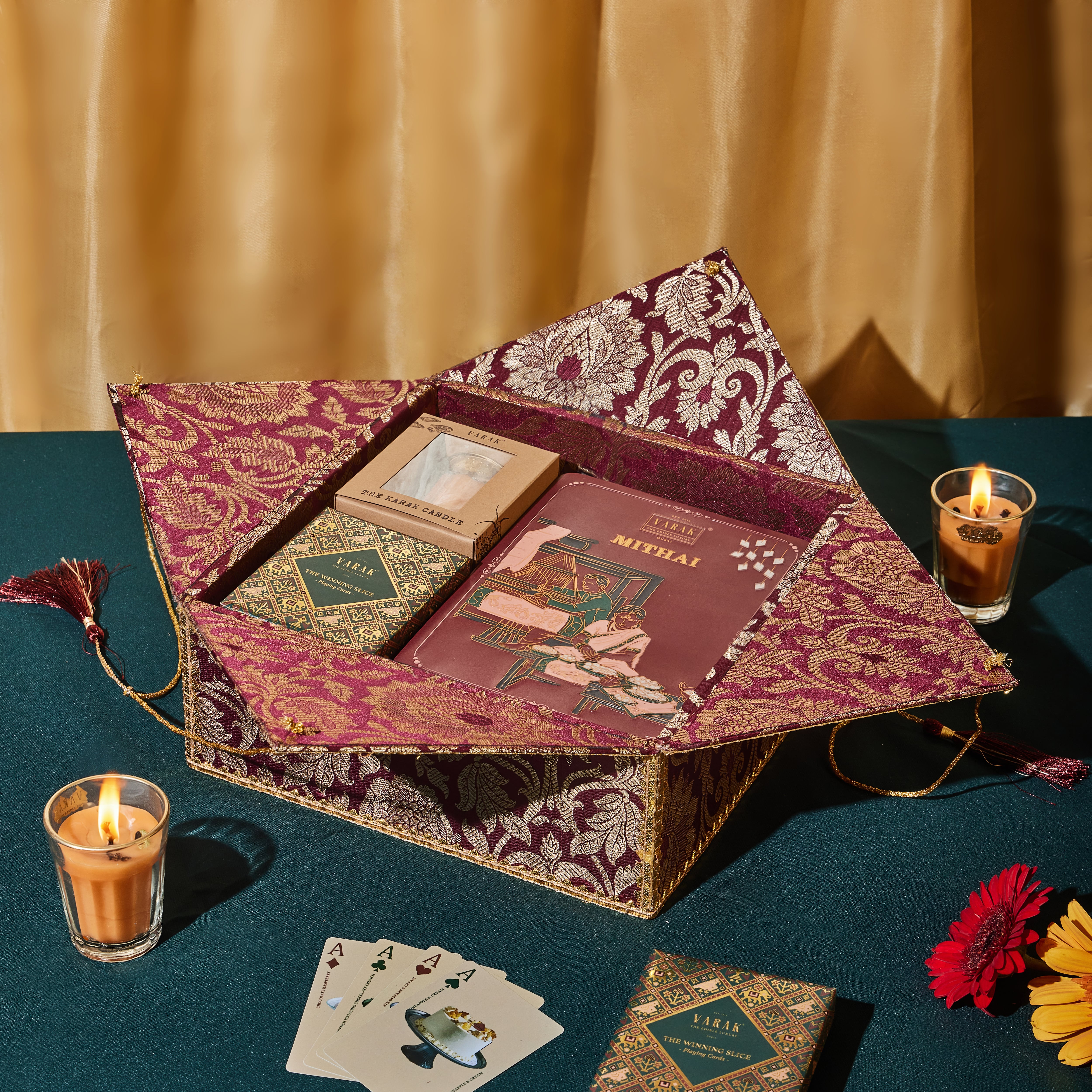 Varak's Diwali collection combines traditional Indian sweets with packaging inspired by India's textile heritage. Photo: Varak