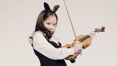 Violinist Seol Yoeun made her stage debut at the age of only 4. Photo: Korean Cultural Centre UAE