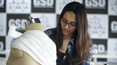 Students are trained in fashion, textiles, interiors, jewellery and product design at the Gurukul School of Design in Jaipur, which was founded by Indian designer Raghavendra Rathore