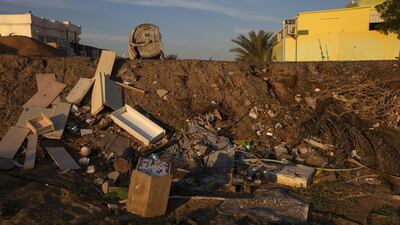 Garbage mars the desert in Sharjah. Photo: Christopher Pike / The National