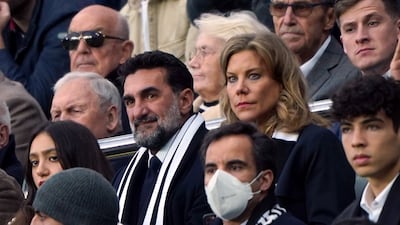 Newcastle United chairman Yasir Al-Rumayyan and director Amanda Staveley during a match in 2021. PA